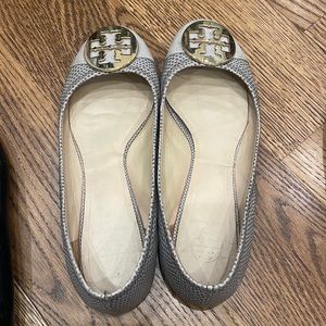 Size 10 Gray Tory Burch Flats